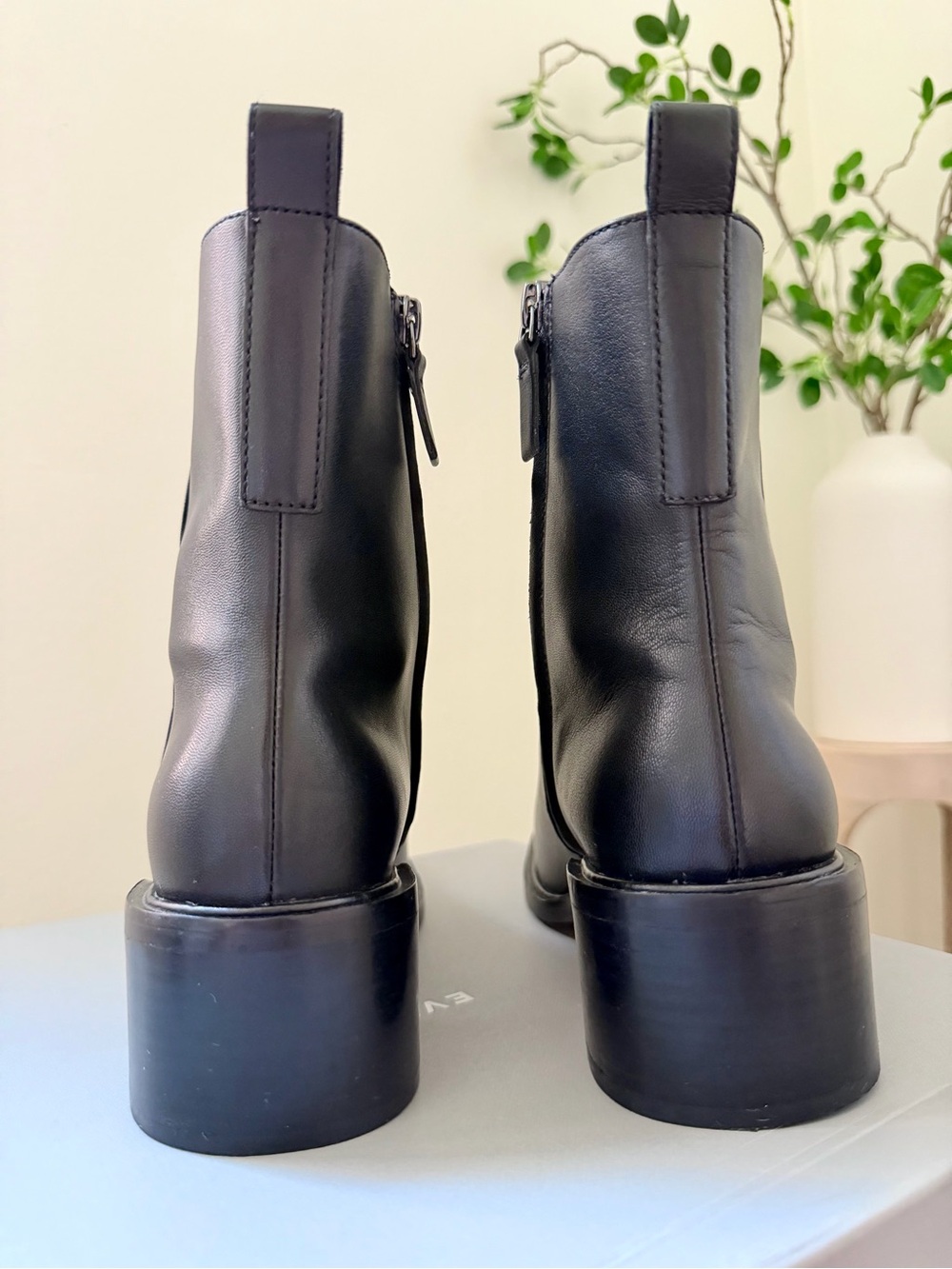 Everlane The City Boot Black Leather Women’s Size 8 - Picture 7 of 12